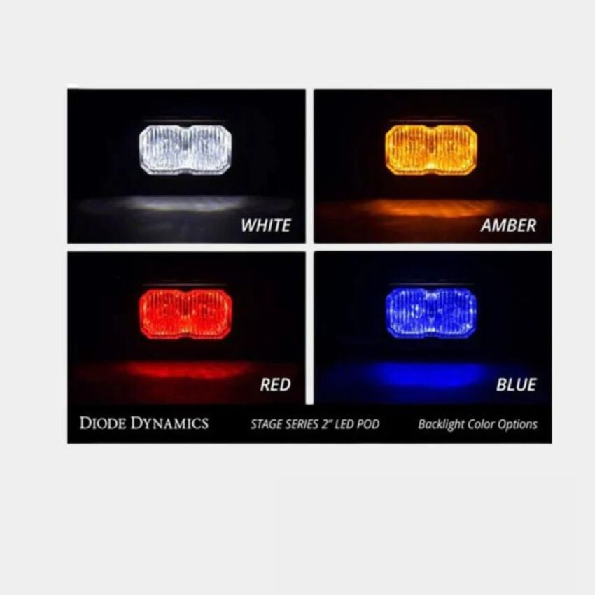 Diode Dynamics Stage Series 2" White Sport Backlit LED Pod (pair) - Diode Dynamics | Diode Dynamics | Diode Dynamics Auxiliary Lights - Image 5
