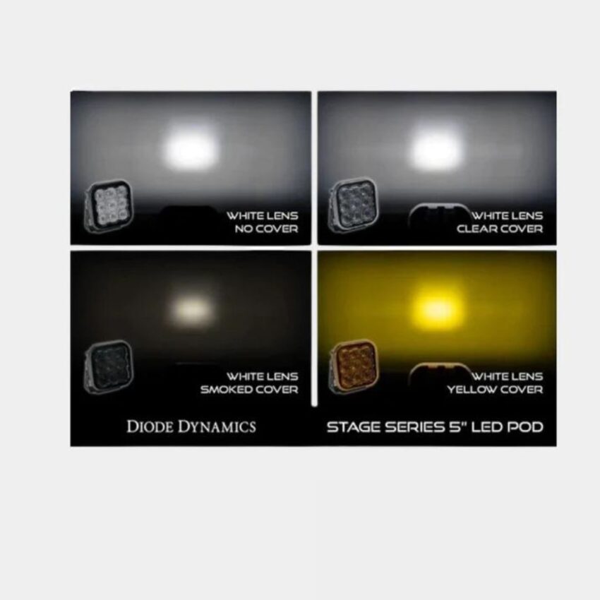 Diode Dynamics Stage Series 5" LED Pod Lens Covers - Diode Dynamics | Diode Dynamics | Diode Dynamics Auxiliary Lights - Image 6